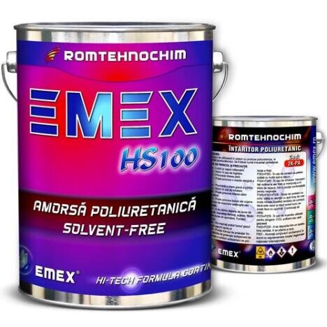 Pachet Grund Poliuretanic Impregnare Solvent-Free ?Emex? - Bid. 20 Kg + Intaritor - Bid. 10 Kg